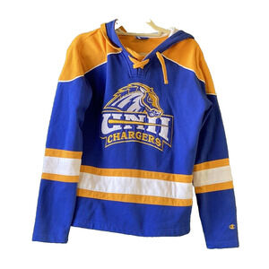 Champion University of New Haven Sweater Mens Small Chargers UNH College Hoodie